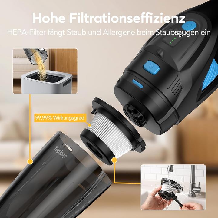 Produktbild Topipop Akku-Handstaubsauger