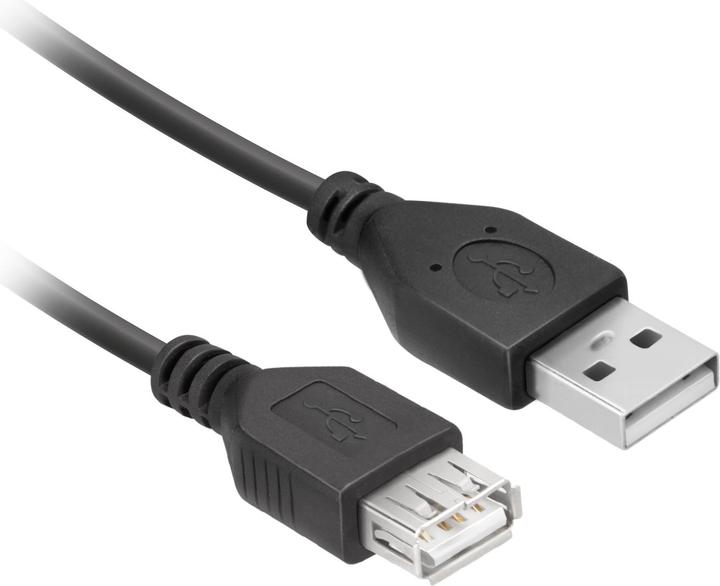 Ekon Type A mâle - femelle Câble d'extension USB 2.0 (1.80 m, USB 2.0)