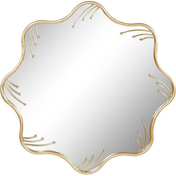 Esprit, Specchio, Wall mirror Home Golden 73 x 2 x 73 cm (73 x 2 cm)