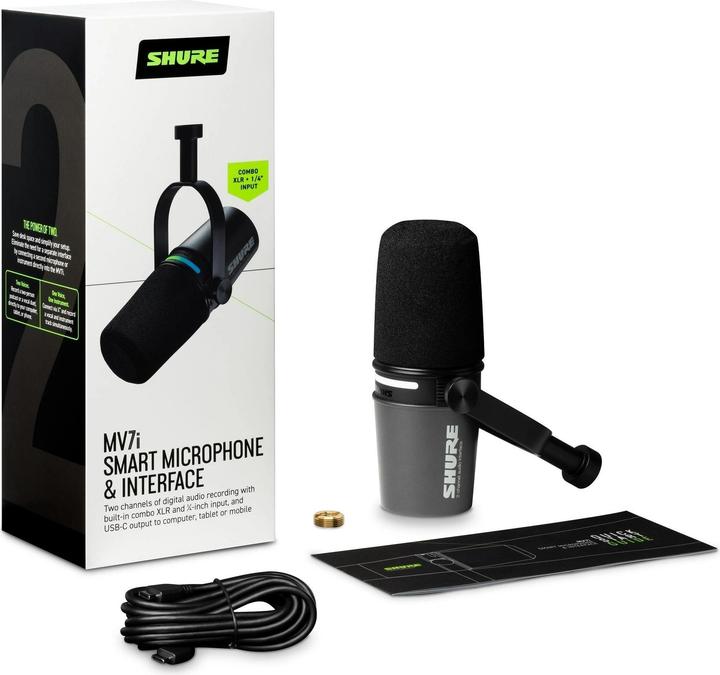 Produktbild Shure MV7i Mikrofon mit integriertem Interface