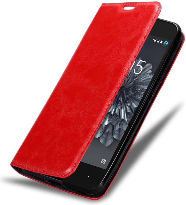 Actual product image Cadorabo Book Invisible Magnet Cover (BQ Aquaris X5 Plus)
