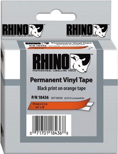 Produktbild Dymo Schriftband 19mm Vinyl (1.90 cm, Orange)
