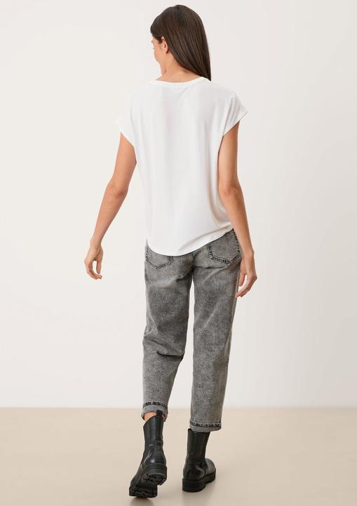 Actual product image S.Oliver T-Shirt Viskose Shirt im Materialmix (M)