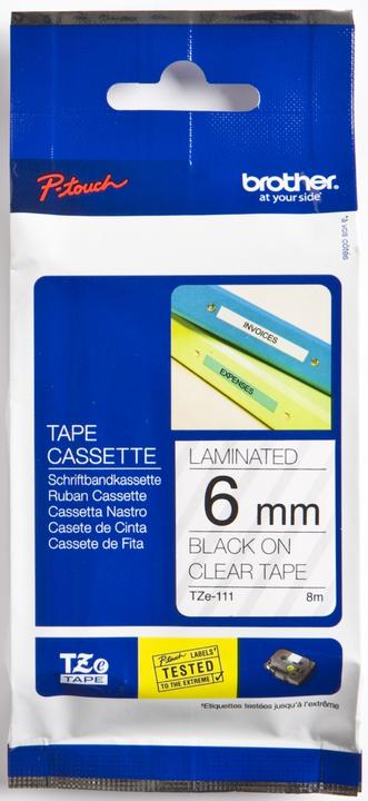 Actual product image Brother Schriftband (0.60 cm, Black)