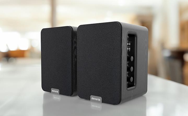 Actual product image Aiwa ASP-A200 Active Speaker Pair, black (1 pair, 25 W)
