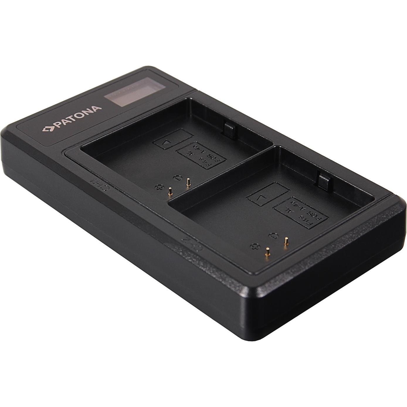 Patona Caricatore USB doppio LCD per Arlo Ultra A-4A A4A (Caricabatterie per fotocamere), Alimentatore fotocamera