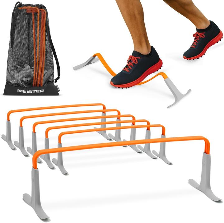 Meister 6-teiliges ZoomFlex Agility-Hürden-Set mit Tragetasche