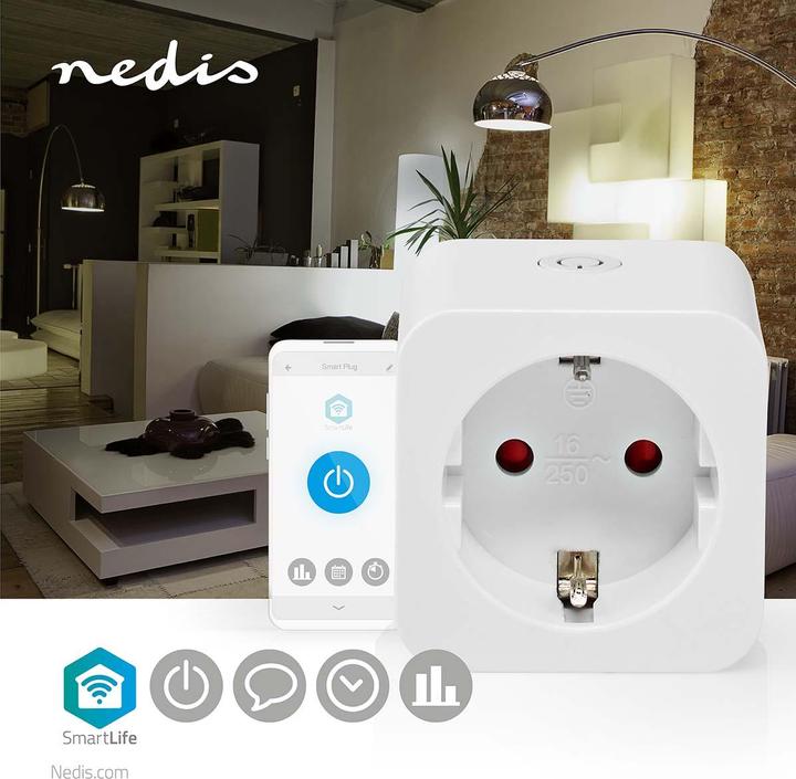 Produktbild Nedis Smartlife Smart Stecker| WLAN| Leistungsmesser| 3680 W| Type F CEE 7/3| -10