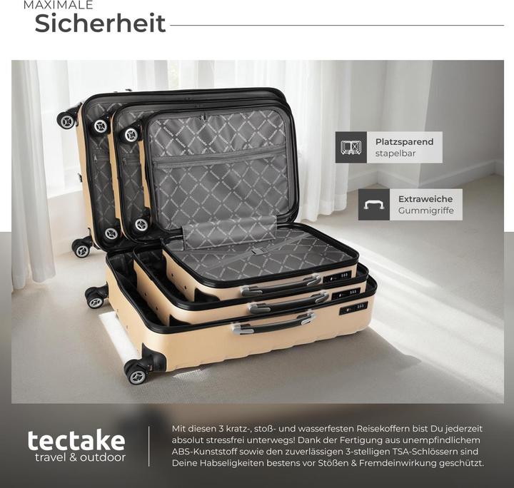 Actual product image tectake Trolley Set 3 pcs. (98 l)