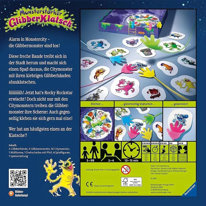 Produktbild Ravensburger Monsterstarker Glibber-Klatsch (Deutsch, 2 - 4 Spieler)