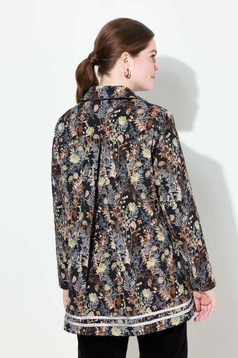 Immagine prodotto Ulla Popken Giacca con jacquard, collo da camicia e bottoni decorativi (54)