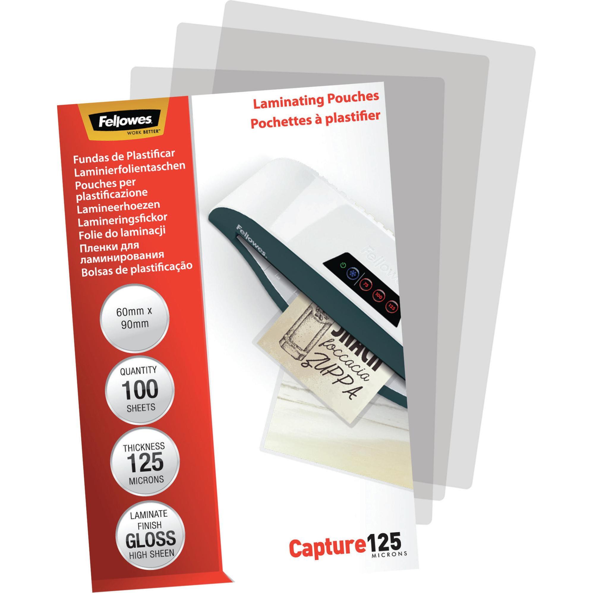 Fellowes, Laminierfolie, Capture (ID-Kartenformat, 100 Stück, 125 µm)