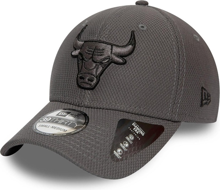 Image du produit New Era 39Thirty Diamond Cap - Chicago Bulls graphite (M/L)