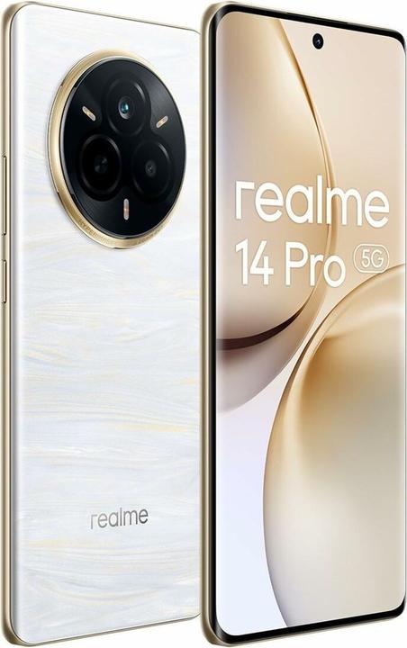 Actual product image realme 14 Pro (512 GB, Pearl White, 6.77", Dual SIM, 5G)