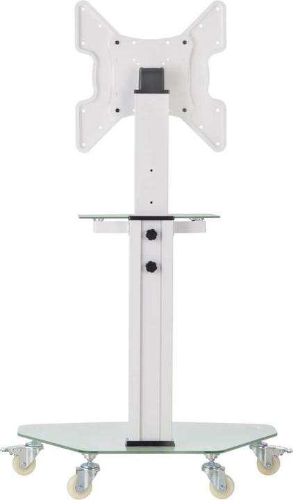 Actual product image Eaton TRIPPLITE Premier Rolling TV Cart for 81.28cm 32inch to 139.7cm 55inch Displays Frosted Glass (55", 59 kg)