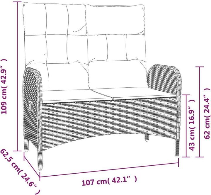 Produktbild vidaXL Gartenbank
