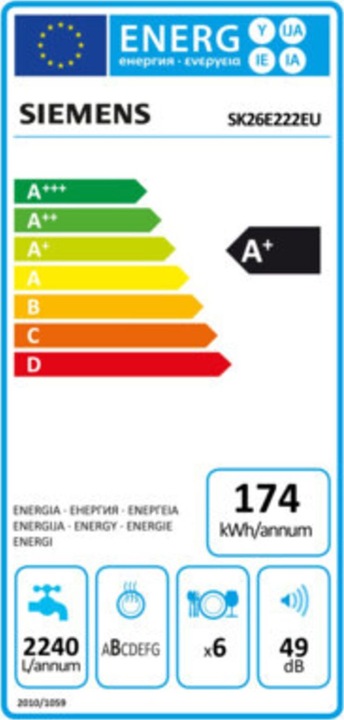 Energie-Label Siemens SK26E222EU