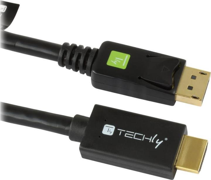 Produktbild Techly DisplayPort — HDMI (Typ A) (2 m, HDMI, DisplayPort, 1.4)