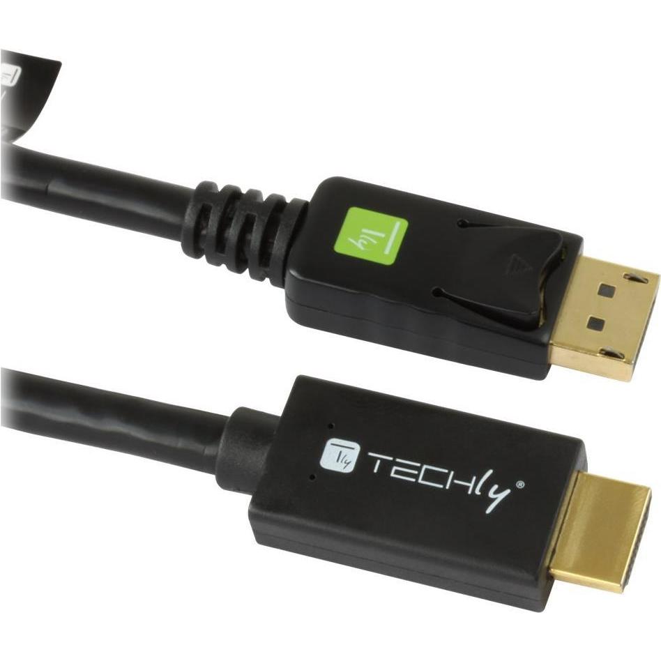 Thumbnail - Techly DisplayPort — HDMI (Typ A) (1 m, HDMI, DisplayPort), Video Kabel