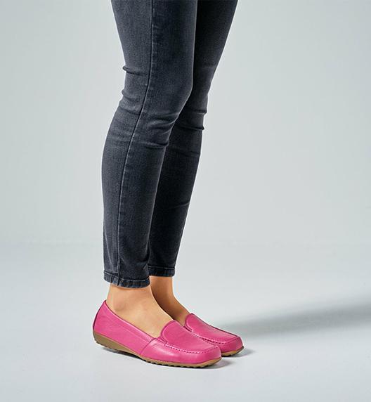 Actual product image Vitaform Mokassins Damen Weite H Hirschleder (37)