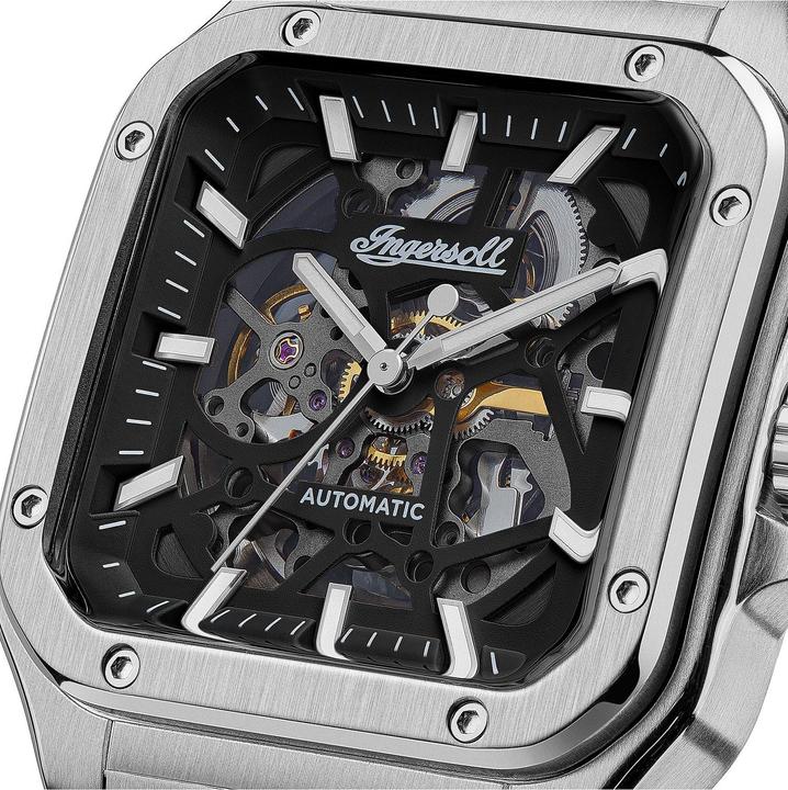 Actual product image Ingersoll 1892 Herrenuhr THE OLLIE (Analogue wristwatch, Skeleton watch, 42 mm)
