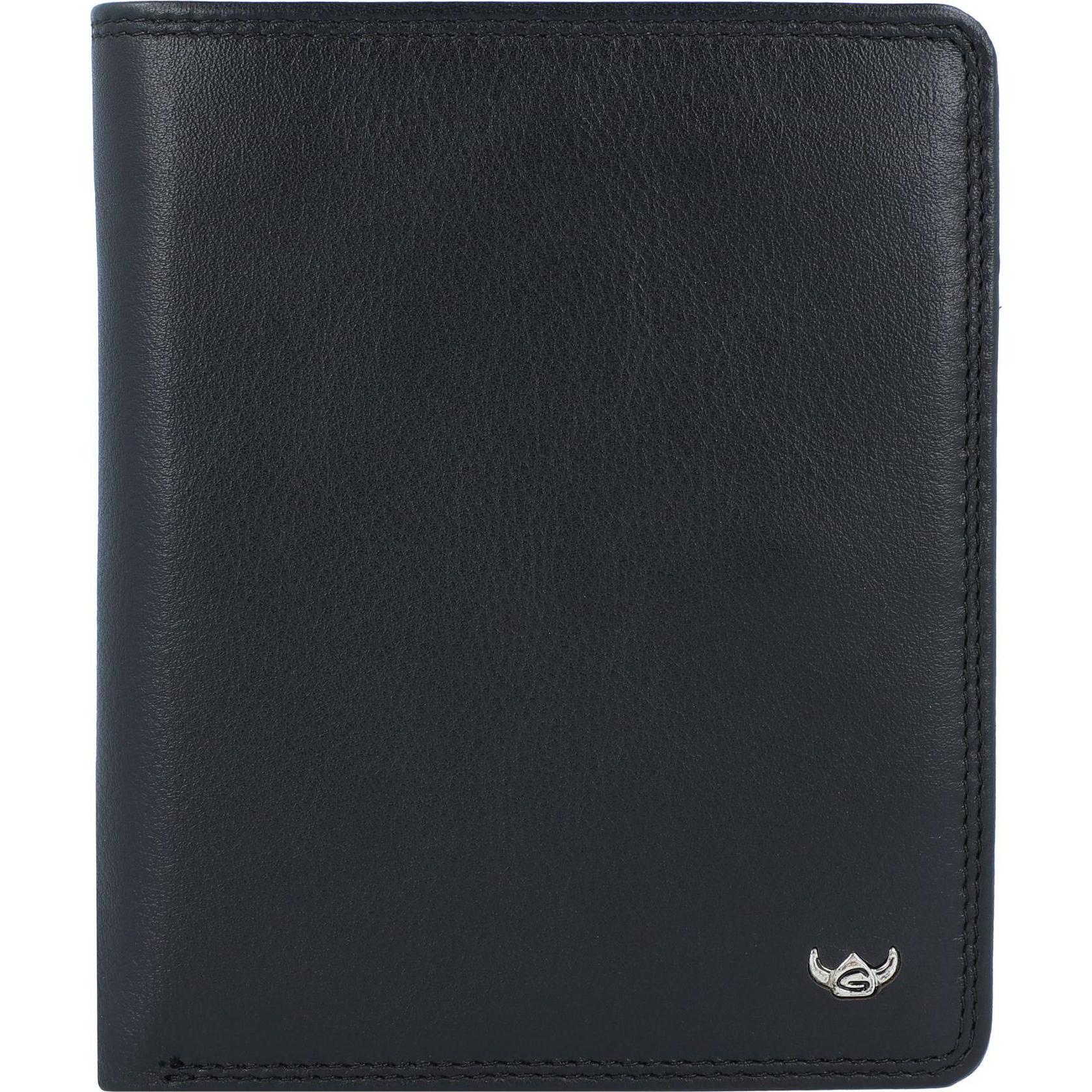 Golden Head, Herren, Portemonnaie, Polo Geldbörse RFID Leder 10 cm, Schwarz
