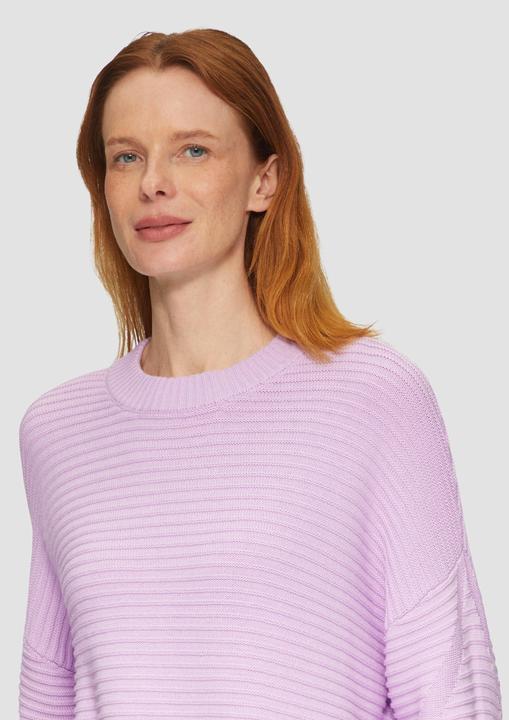 Produktbild s.Oliver Strickpullover Oversized Strickpullover mit Strukturdetails (46)