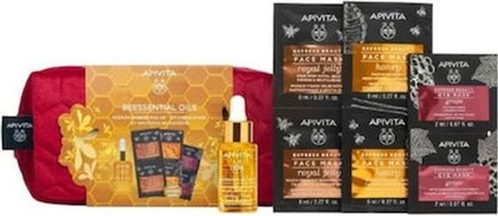 Actual product image Apivita Promo Kit For Hydration - Includes Facial Oil, Express Beauty Masks With Royal Jelly And Hon (Facial care set)