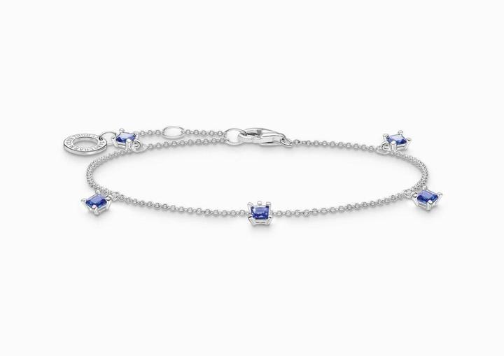 Produktbild Thomas Sabo Armband mit Blauen Steinen (19 cm, Silber 925)