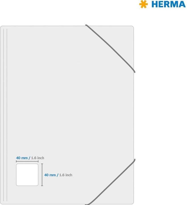 Actual product image HERMA QR code labels A4