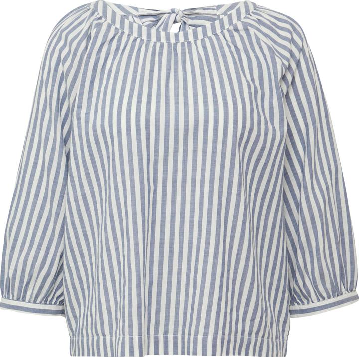 Produktbild S.Oliver Bluse Streifenbluse mit Raffung und Schleife (36)
