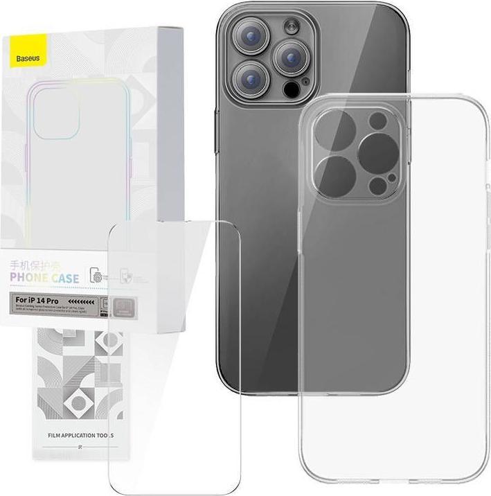 Produktbild Baseus Transparent Case and Tempered Glass set Corning for iPhone 14 Pro (Apple iPhone 14 Pro)