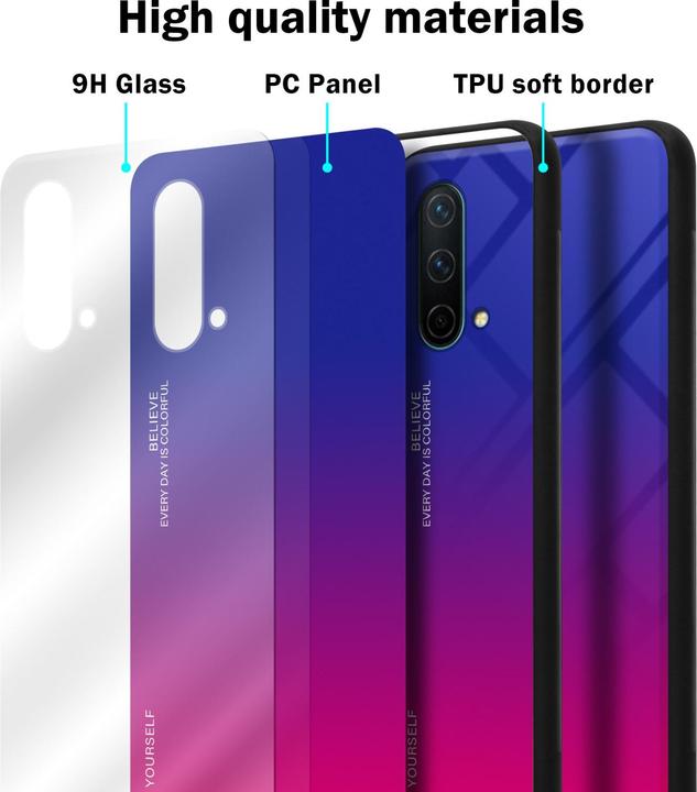 Actual product image Cadorabo TPU 2 colors glass envelope (OnePlus North CE 5G)