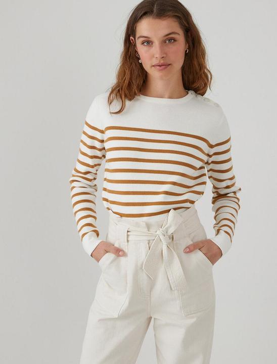 Produktbild La Redoute Collections Matrosenpullover aus Bio-Baumwolle (M)