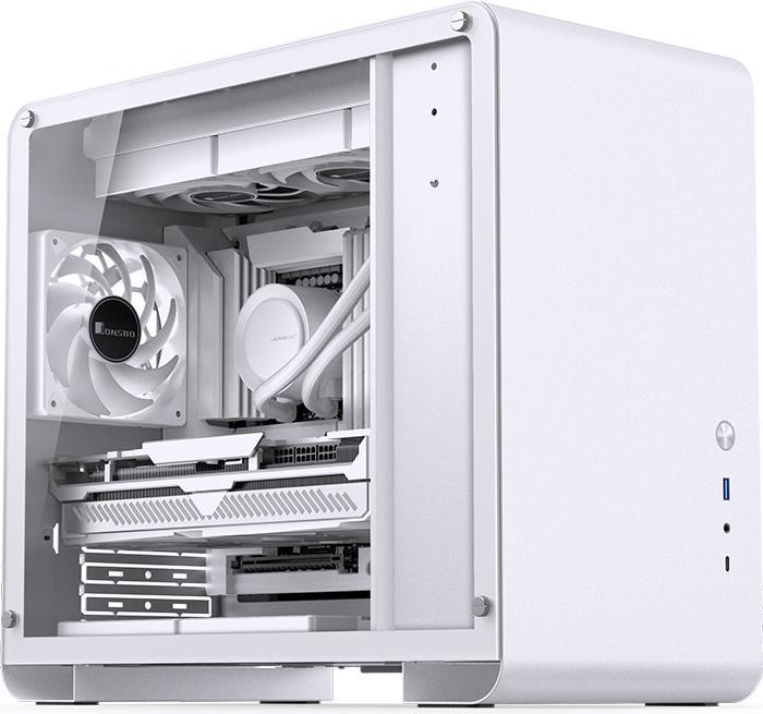 Actual product image Jonsbo U4 Mini Micro ATX case, tempered glass (ITX, Mini-ATX)
