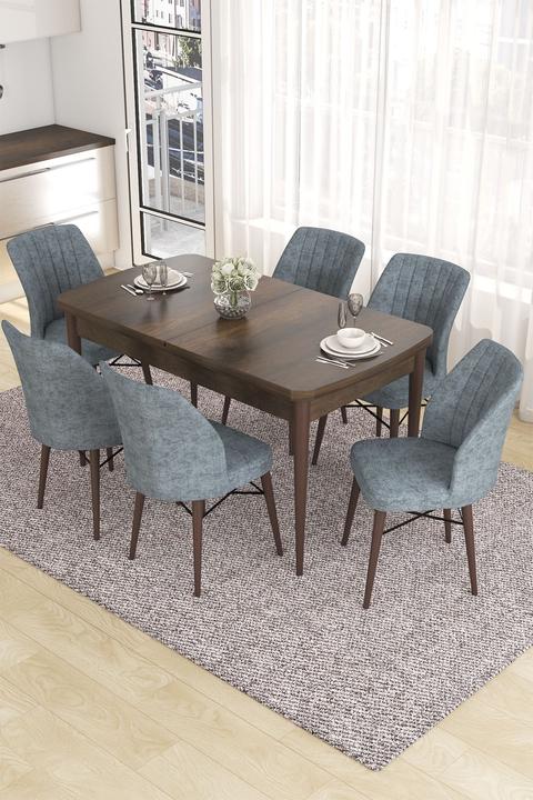 Image du produit Hanah Home Eva Extendable Dining TableChairs Set (Panneau de bois MDF)