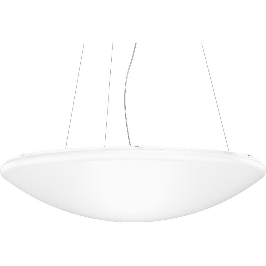 RZB, Pendelleuchte, Flat Polymero XXL, 100 W, 9450 lm, 830, weiss, DALI Pendelleuchten, D 1040 H 230, 117°, Kunststof (9...
