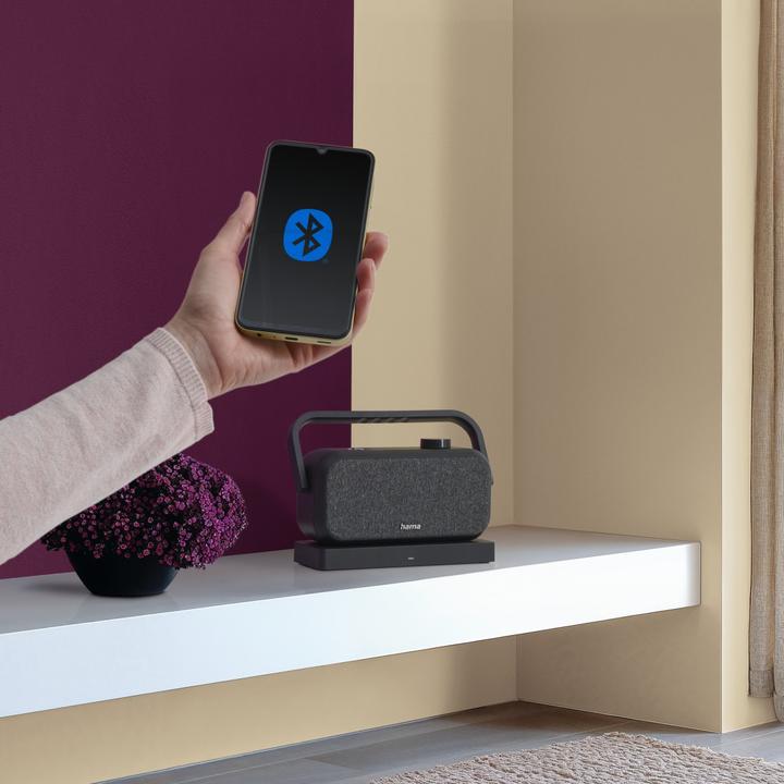 Actual product image Hama Lautsprecher für Fernseher, 2,4-GHz-Station + Bluetooth®, tragbar, stereo (18 h, USB power delivery, Electrical connection)