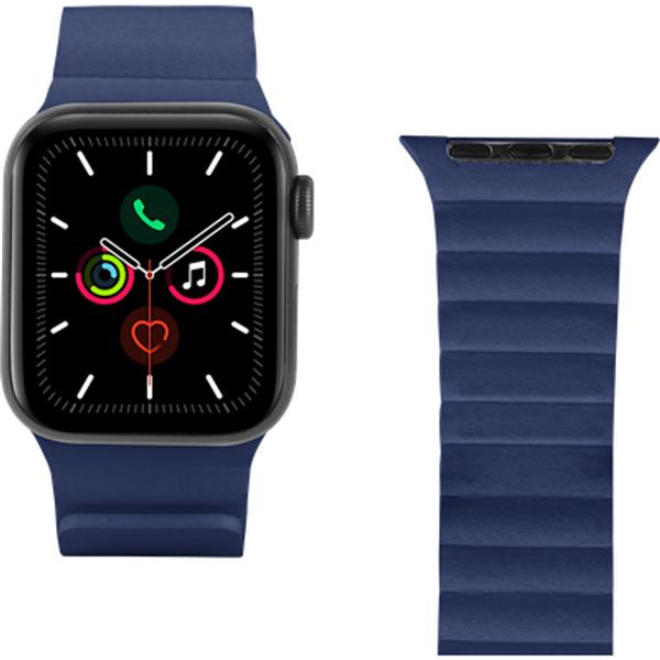 Actual product image Just in Case Leder-Armband MagFit Leather Navy (PU leather)