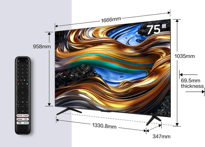 Actual product image TCL 75P79B (75", LED, 4K, 2024)