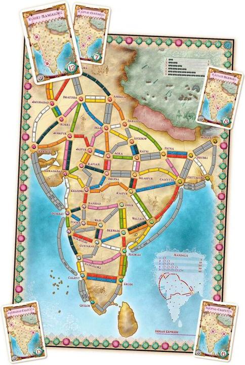 Produktbild Asmodée Ticket To Ride India and Swizerland (Deutsch, Englisch, Französisch, 2 - 4 Spieler)