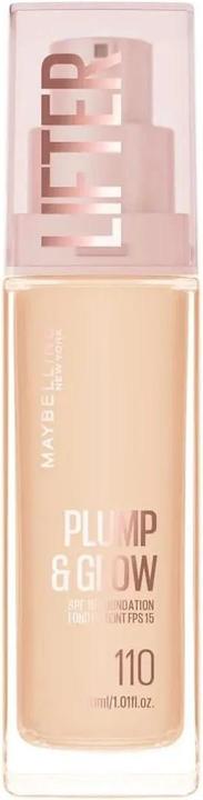 Actual product image Maybelline New York Lifter Plump & Glow Foundation All Day Wear (110)