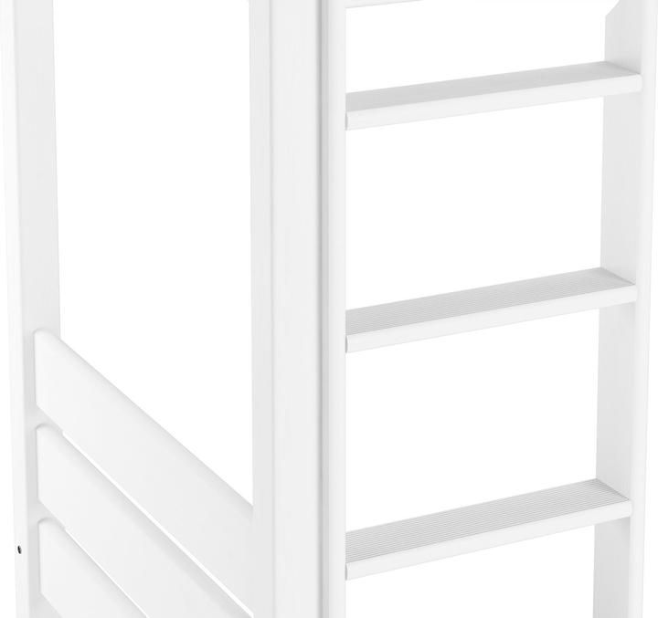 Produktbild Erst-Holz Hochbett für Erwachsene weiss 90x200 Etagenbett teilbar Rollroste Matratzen 60.16-09WT100M (90 x 200 cm)