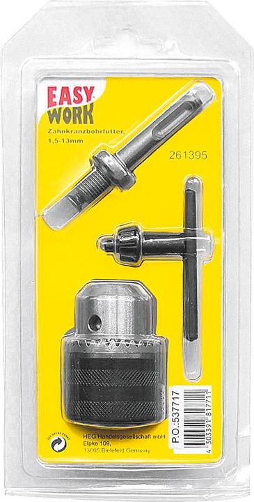 Image du produit Easy Work Mandrin de perçage à couronne dentée 1,5 - 13 mm