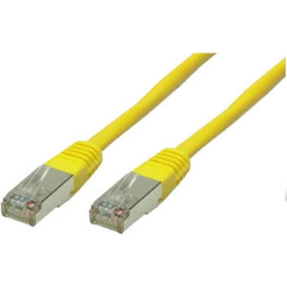 Shiverpeaks -BASIC-S--Patchkabel, cat. 5e, F/UTP, gelb, 1,0m (F/UTP, CAT5e, 1 m), Netzwerkkabel