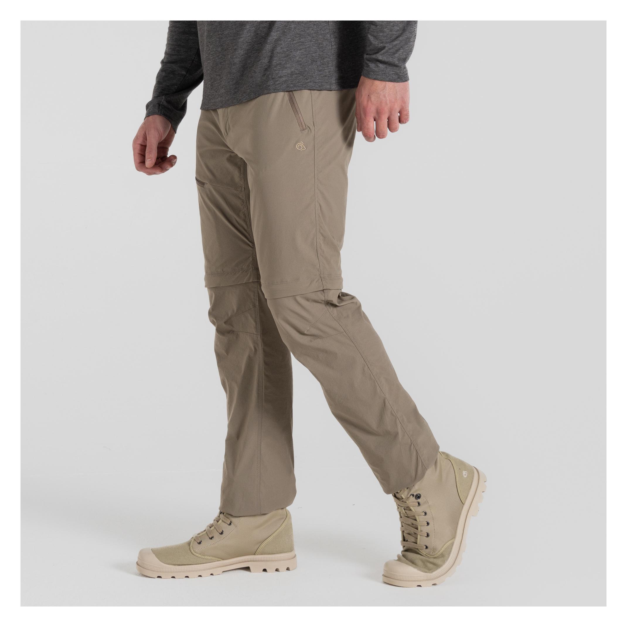 Craghoppers, Herren, Outdoorhose, NosiLife Pro Convertible Trouser Iii Short (27), Grau, Braun