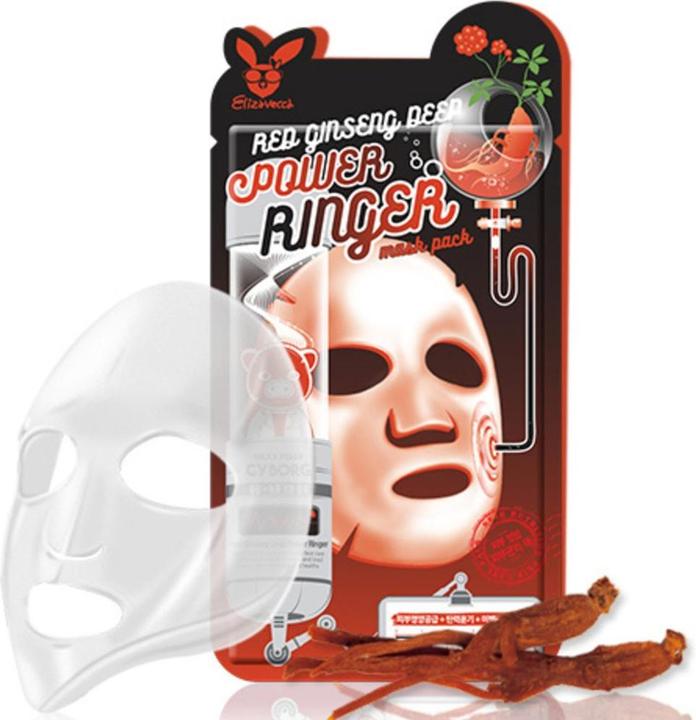 Actual product image Elizavecca Red Ginseng Deep Power Ringer Mask Pack