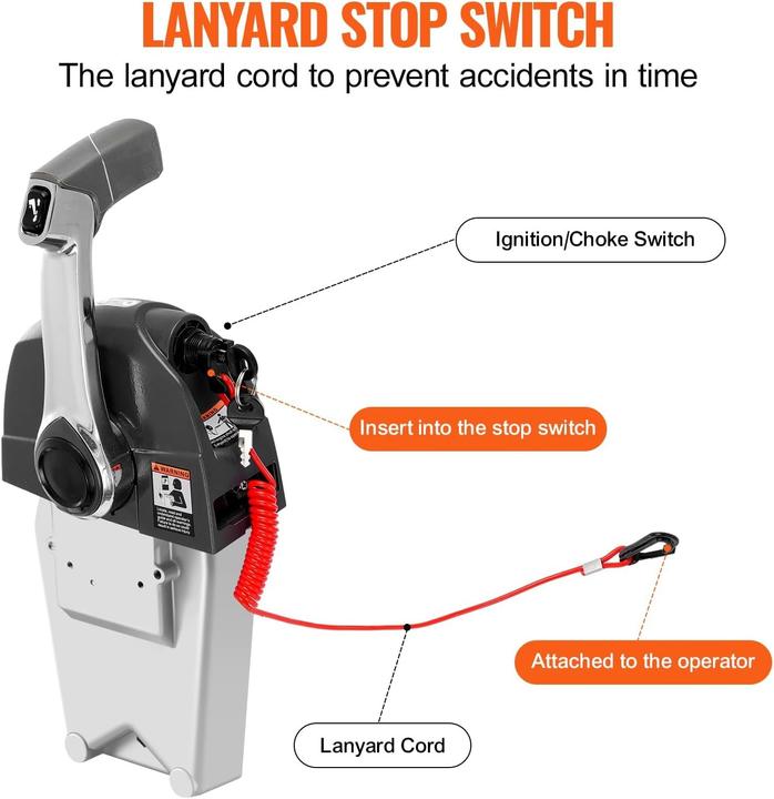 Actual product image Vevor Boat Throttle Control Box