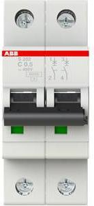 Produktbild ABB S202-C0,5 Sicherungsautomat 0,5A pro M compact 2-polig