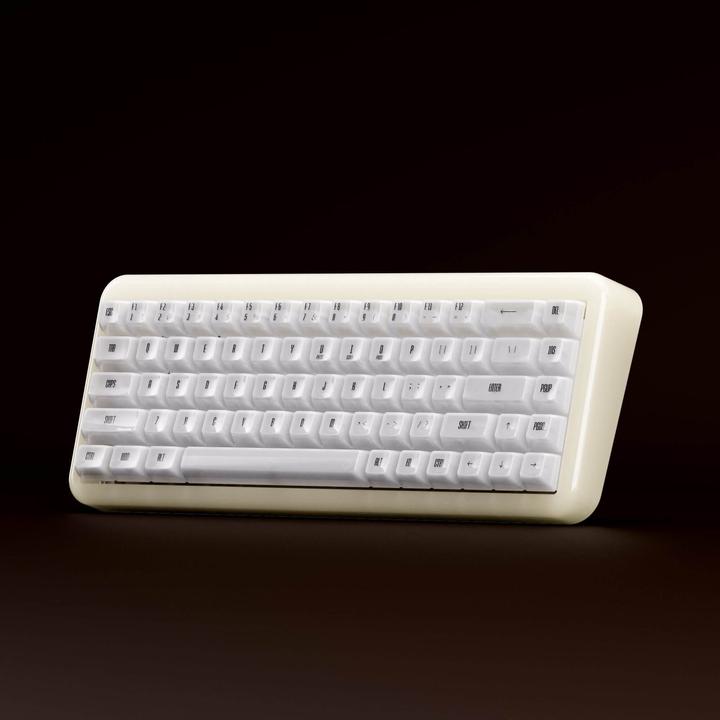 Image du produit Akko YU01 White Jade Gaming-Tastatur, RGB - 65%, V3 Piano Pro Switches (ISO) (USA, Filaire, Sans fil)